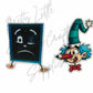 Mr Squiggle and Blackboard
