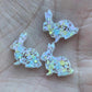Pastel Speckled Bunny Acrylic (3 Pairs)