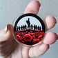Anzac - Soldiers in Poppy Field (Acrylic pair with hole)