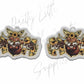 Mum - Highland Cow (Acrylic pair with hole)
