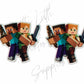 Minecraft Steve & Alex