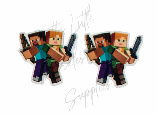 Minecraft Steve & Alex