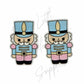 Christmas Pink & Blue Nutcracker