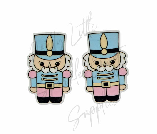 Christmas Pink & Blue Nutcracker