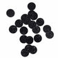 Black Round Acrylic Glitter Toppers 12mm