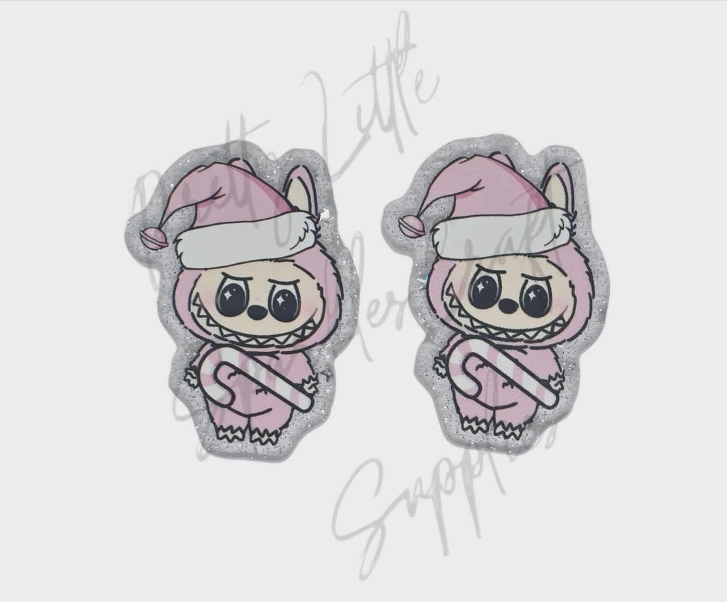 Pink Candy Cane Labubu