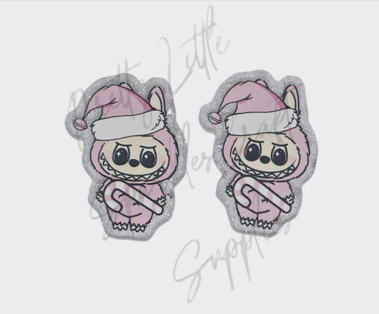 Pink Candy Cane Labubu