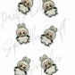 Angel in Clouds Labubu (Mini Dangle size)