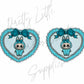 Aqua Heart Labubu