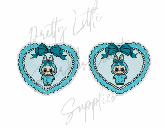 Aqua Heart Labubu