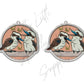 Australian Theme - Kookaburra  (Acrylic pair with hole)