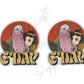 Australian Theme - Pink Galah with Bubble O'Bill
