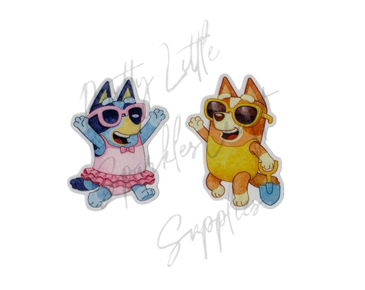 Beach Babes Bluey & Bingo