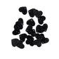 Black Heart Acrylic Glitter Toppers 14mm