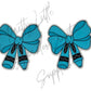 Blue Crayon Bow