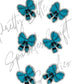 Blue Crayon Bow