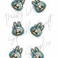 Blue Labubu with Bow