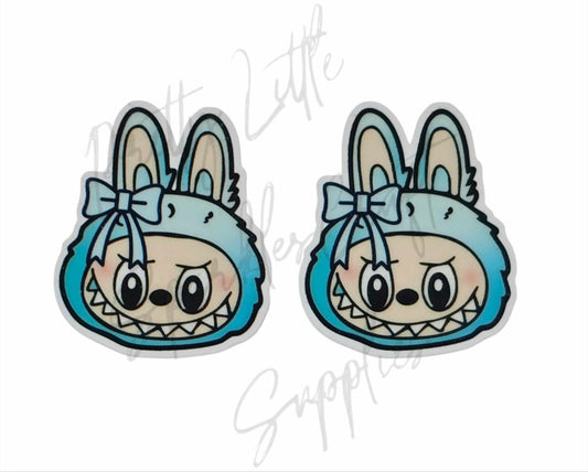 Blue Labubu with Bow