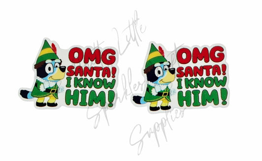 Bluey Elf - OMG Santa! I Know Him!
