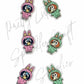 Bluey & Bingo Labubu (Mini Dangle size)