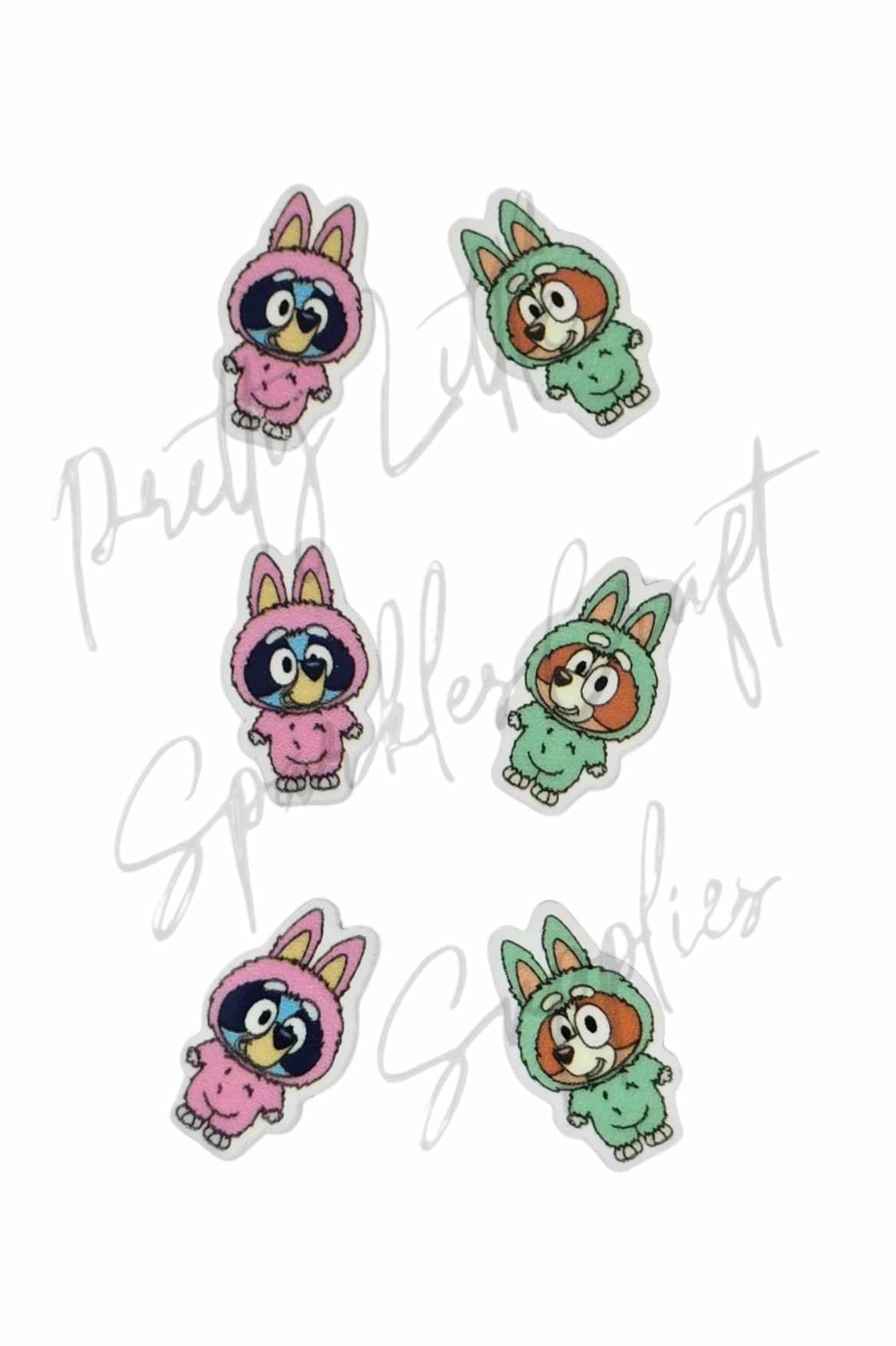 Bluey & Bingo Labubu (Mini Dangle size)