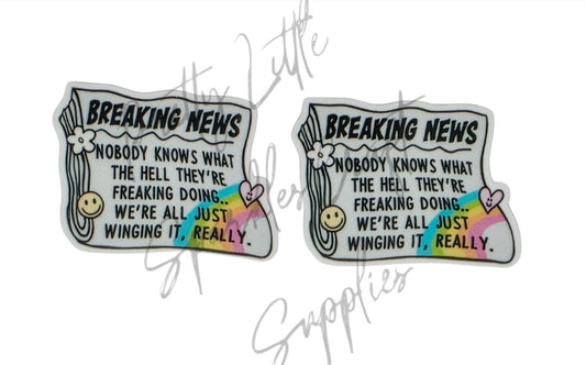 Breaking News Nobody Knows What The Hell They're Freaking Doing