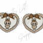 Brown Heart Labubu