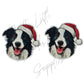 Christmas Border Collie Dog
