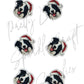 Christmas Border Collie Dog