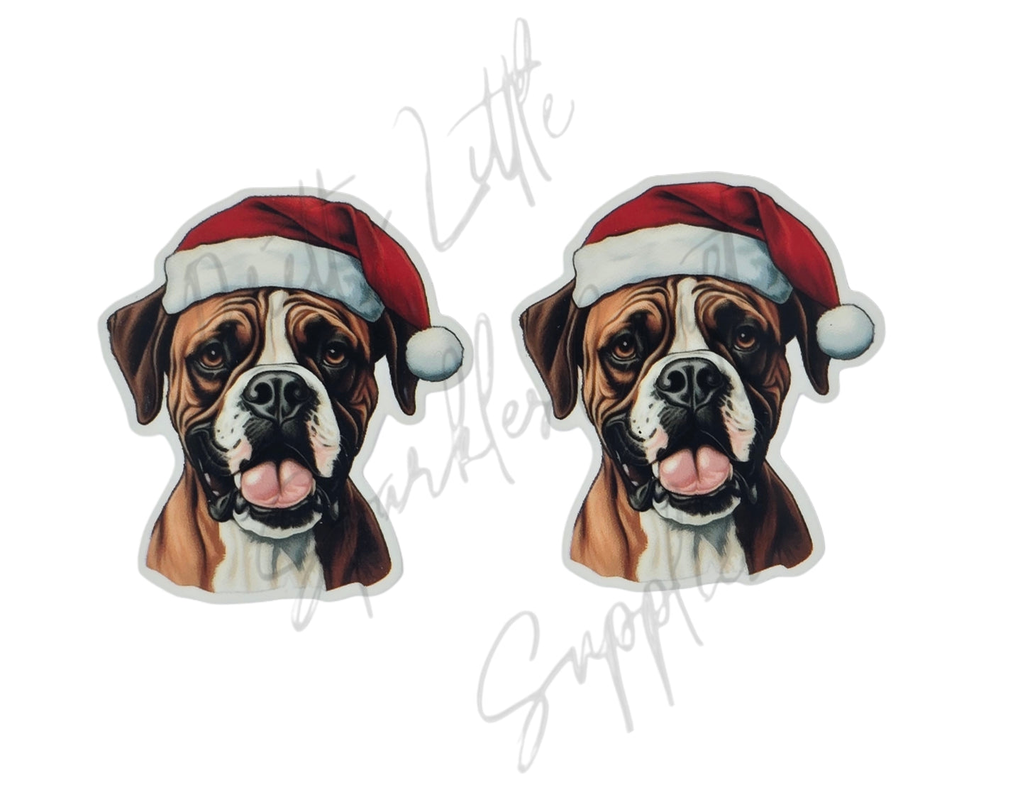 Christmas Boxer Dog
