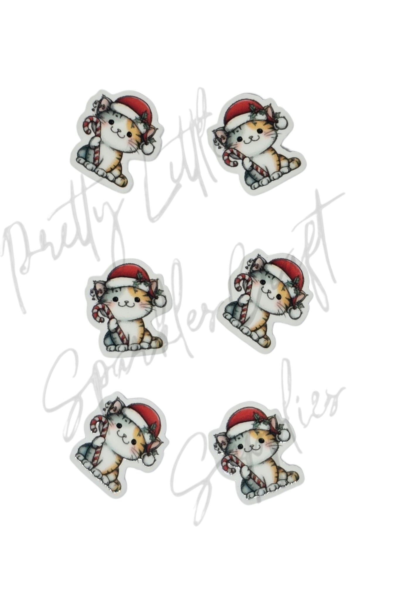 Christmas Candy Cane Cat