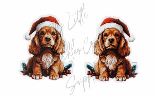 Christmas Cocker Spaniel Dog