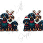 Christmas Dachshund Gang