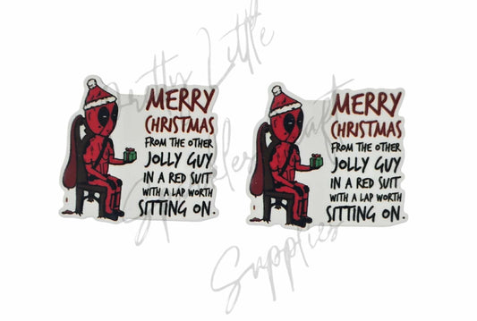 Christmas Deapool - Merry Christmas Frm The Other Jolly Guy