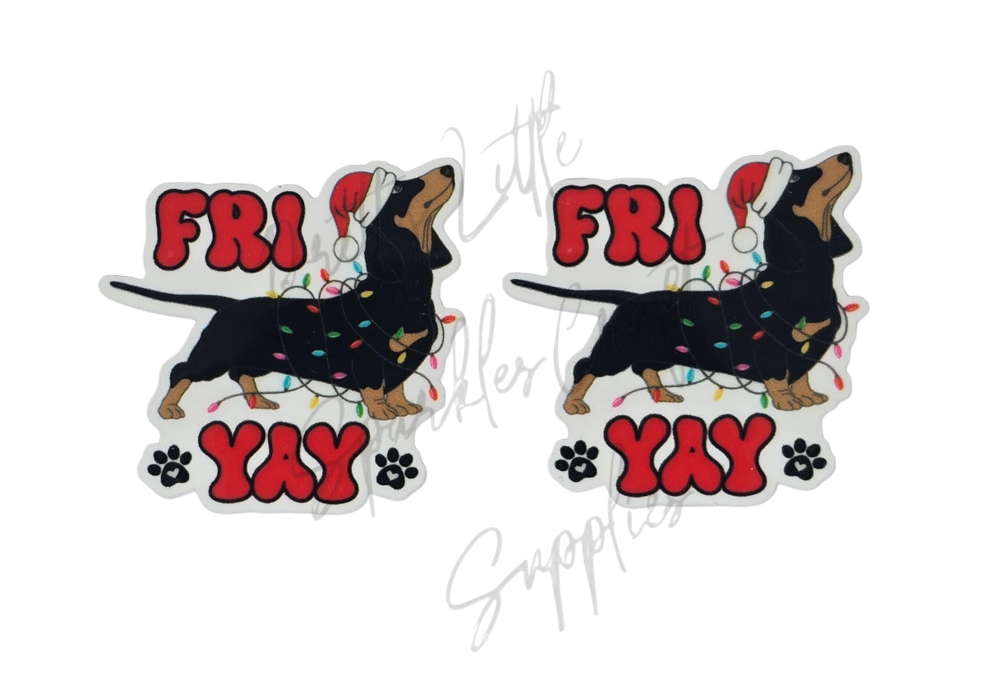 Christmas Fri Yay Dachshund
