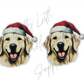 Christmas Golden Retriever Dog