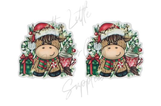 Christmas Highland Cow