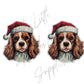 Christmas King Charles Cavalier Dog