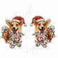 Christmas Lights Corgi Dog