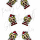 Christmas Labubu - Merry Grinchmas (Mini Dangle)