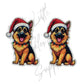 Christmas Lights German Shepherd Dog