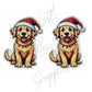 Christmas Lights Golden Retriever