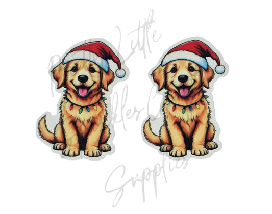 Christmas Lights Golden Retriever