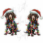 Christmas Lights Hound Dog