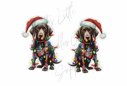Christmas Lights Hound Dog