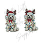 Christmas Lights Poodle