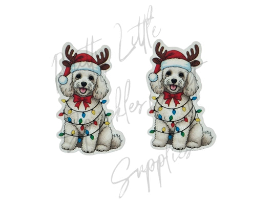 Christmas Lights Poodle