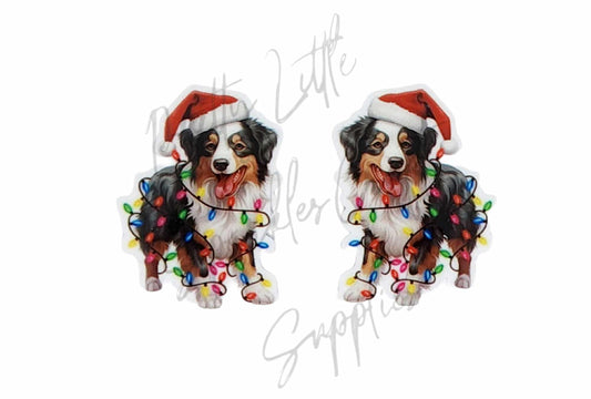Christmas Lights Shepherd Dog