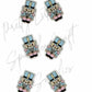 Christmas Pink & Blue Nutcracker