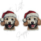 Christmas Poodle Dog
